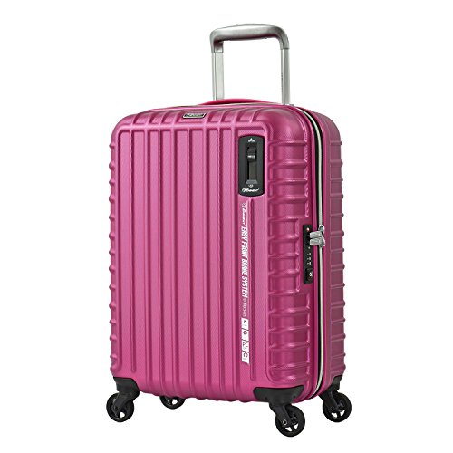 Ultra résistante Valise cabine rigide Polycarbonate femme rose fushia, 55 x 38 x 23 cm