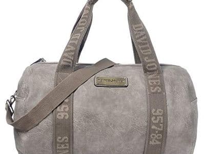 Sac de voyage fourre-tout vintage idéal pour l'avion, David-Jones, comme bagage à main